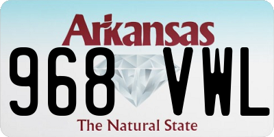 AR license plate 968VWL
