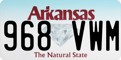 AR license plate 968VWM