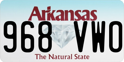 AR license plate 968VWO