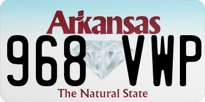 AR license plate 968VWP