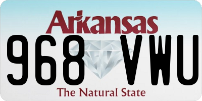 AR license plate 968VWU