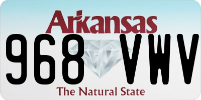 AR license plate 968VWV