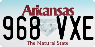 AR license plate 968VXE
