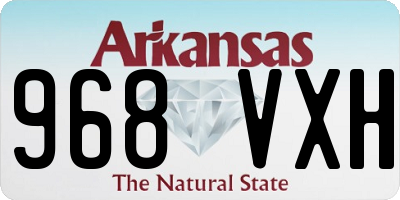 AR license plate 968VXH