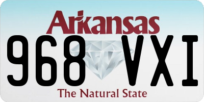 AR license plate 968VXI