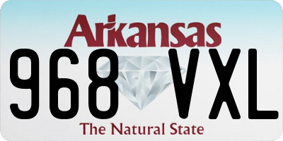 AR license plate 968VXL