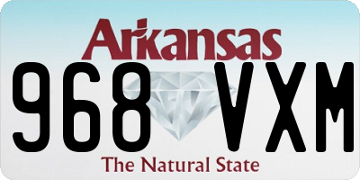 AR license plate 968VXM
