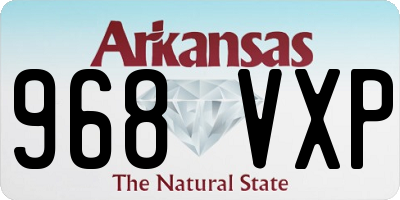 AR license plate 968VXP