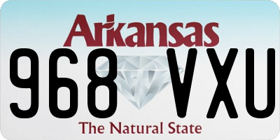 AR license plate 968VXU