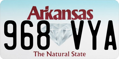 AR license plate 968VYA
