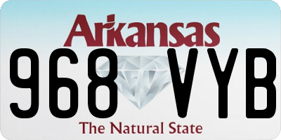 AR license plate 968VYB