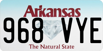 AR license plate 968VYE