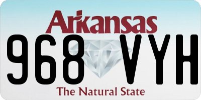 AR license plate 968VYH
