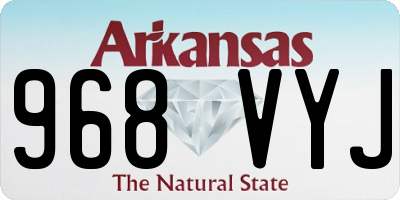 AR license plate 968VYJ