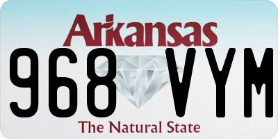 AR license plate 968VYM