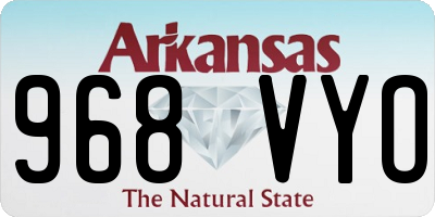 AR license plate 968VYO