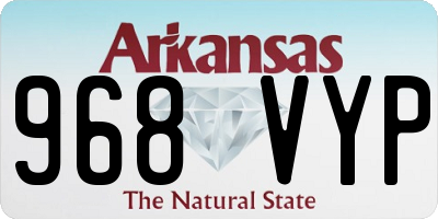AR license plate 968VYP