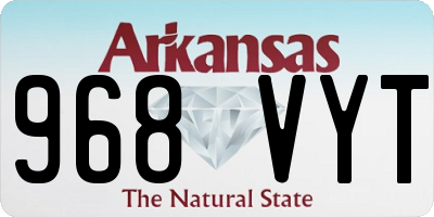 AR license plate 968VYT