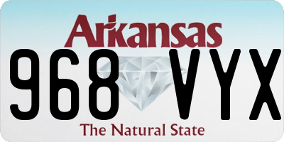 AR license plate 968VYX