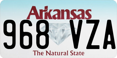 AR license plate 968VZA