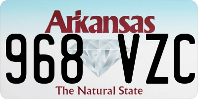 AR license plate 968VZC