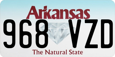 AR license plate 968VZD