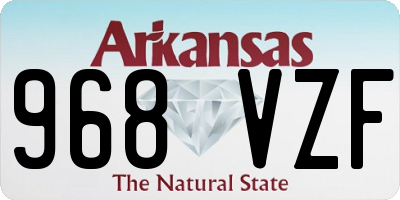 AR license plate 968VZF