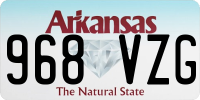 AR license plate 968VZG