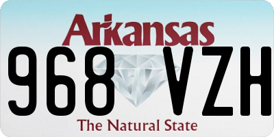 AR license plate 968VZH
