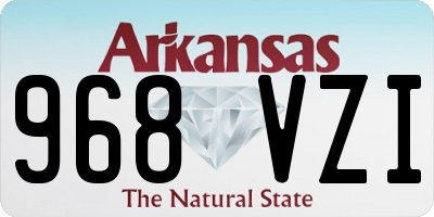 AR license plate 968VZI