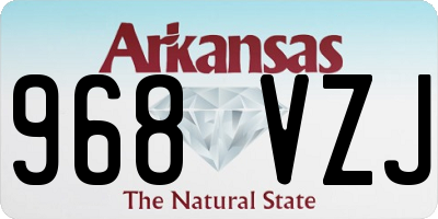 AR license plate 968VZJ