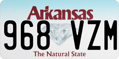 AR license plate 968VZM
