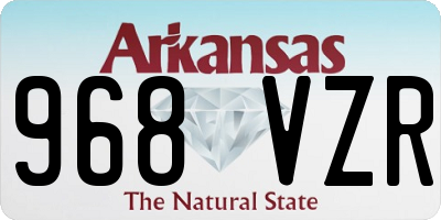 AR license plate 968VZR