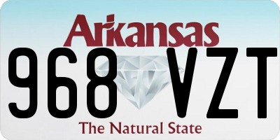 AR license plate 968VZT