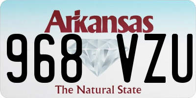 AR license plate 968VZU