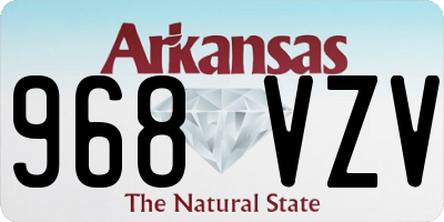 AR license plate 968VZV