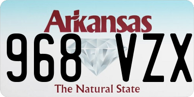 AR license plate 968VZX