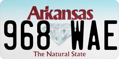 AR license plate 968WAE