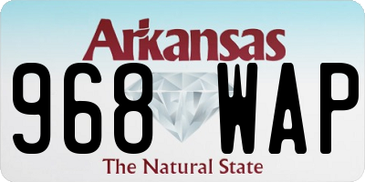 AR license plate 968WAP