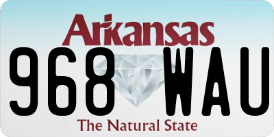 AR license plate 968WAU