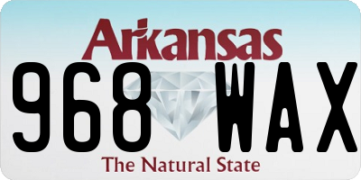 AR license plate 968WAX