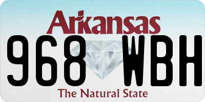 AR license plate 968WBH