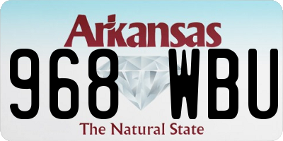 AR license plate 968WBU