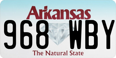 AR license plate 968WBY
