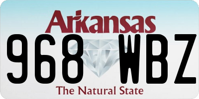 AR license plate 968WBZ