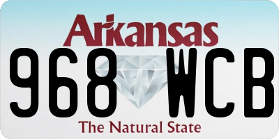 AR license plate 968WCB