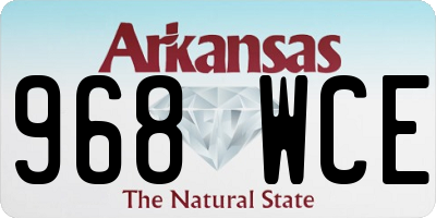 AR license plate 968WCE