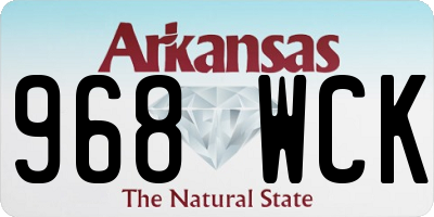 AR license plate 968WCK