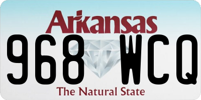 AR license plate 968WCQ