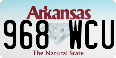 AR license plate 968WCU